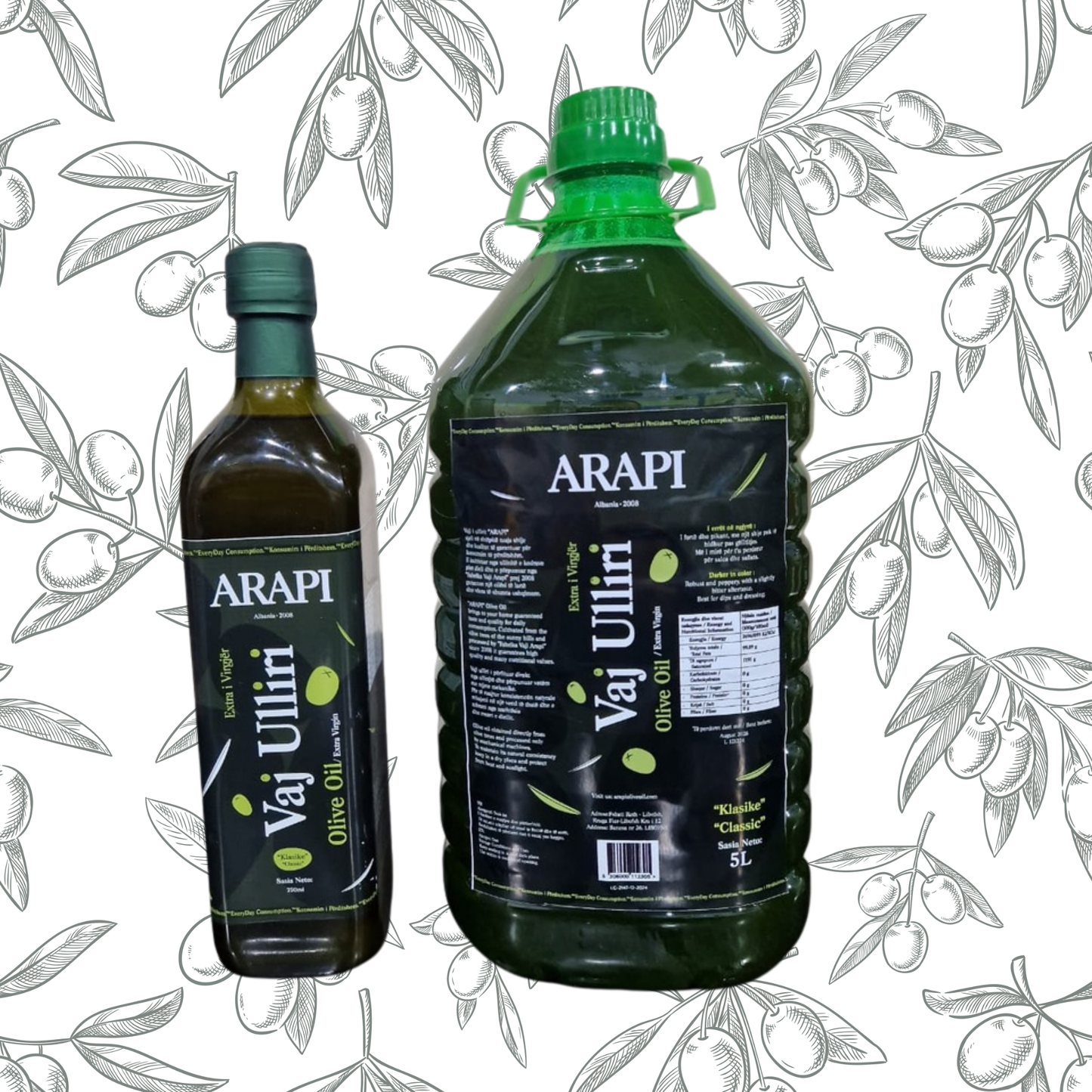 Classic ARAPI Extra Virgin Olive Oil – 5L & 10L